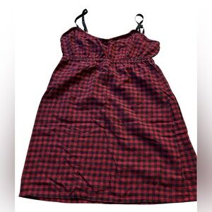 Lord & Taylor Red and Black Plaid Garment